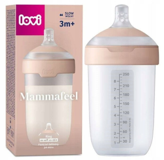 Fľaša na kŕmenie LOVI Mammafeel 250 ml s dynamickým cumlíkom